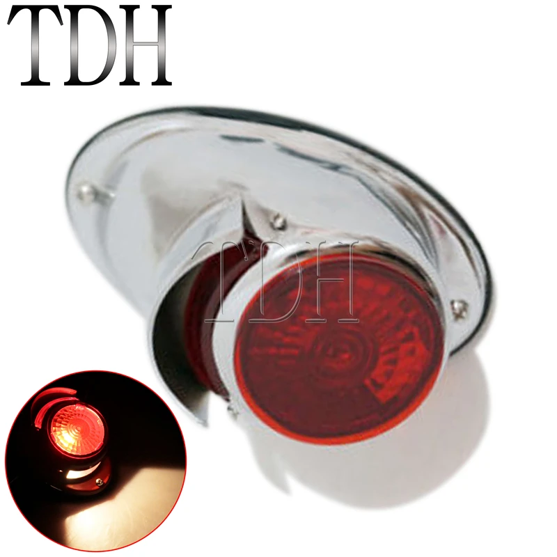 Хромированный задний светильник для мотоцикла стоп сигнал номерного знака