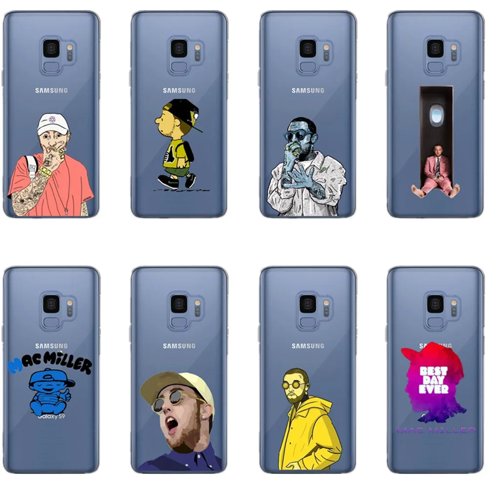 Macs Miller Memories Rapper Мягкий чехол из ТПУ для Samsung A3 A5 A7 2017 A6 A8 Plus J5 J7 2016 S5 S6 S7 edge S8 S9 Note