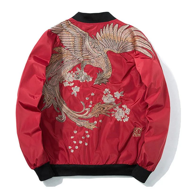 Japanese embroidered jacket Fashion new Bomber Jackets winter warm Coat Mens Pilot windbreaker Male autumn Thin Coats | Мужская одежда