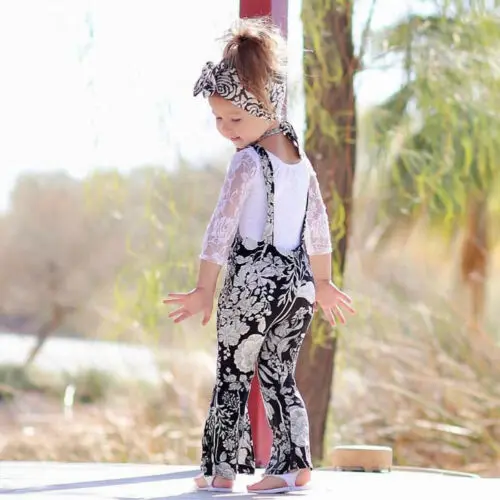 Одежда для девочек Детская футболка с длинными рукавами маленьких + штаны на