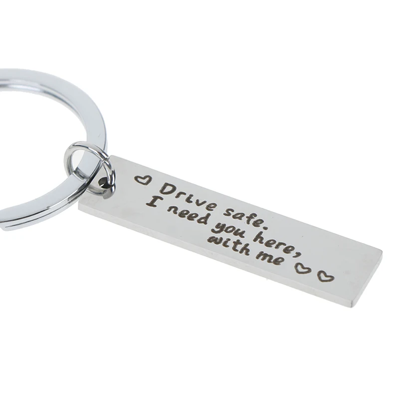 Лидер продаж 1 шт. безопасный брелок для автомобиля с надписью I need you with me ключей