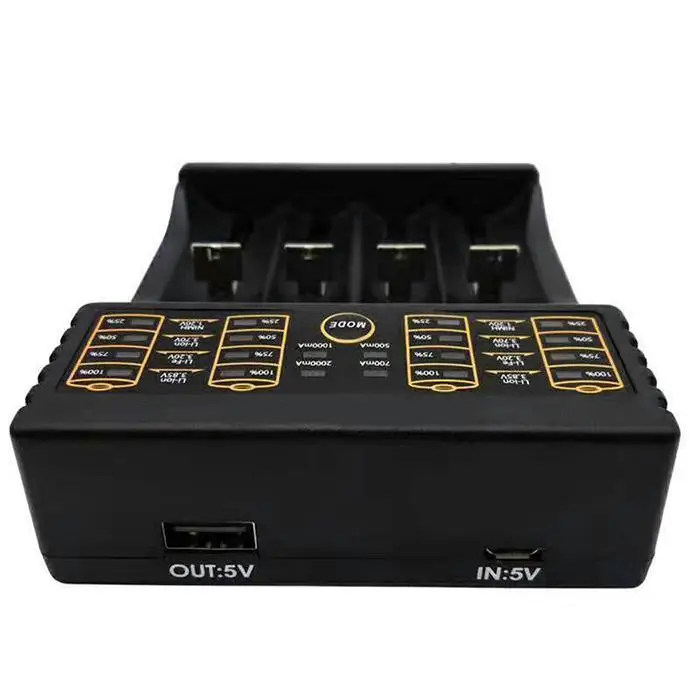 Portable Practical Overcharge Intelligent Battery Charger For Black Lithium 18650 DC5V2A Ion | Электроника