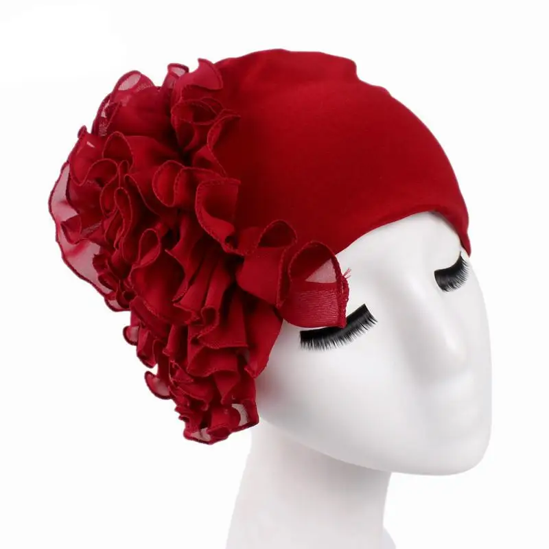 Женская мусульманская шляпа с оборками головной убор бандана шапки платок Хемо |