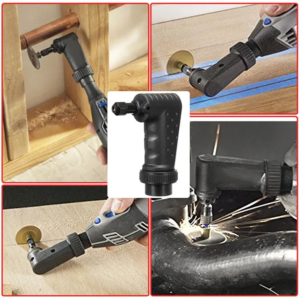 Правый угол конвертер насадка для Dremel инструмент Аксессуары вращающихся
