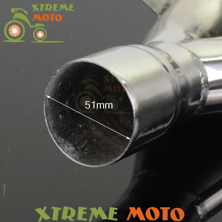 Универсальный глушитель выхлопной трубы двойной для мотоцикла мотокросса