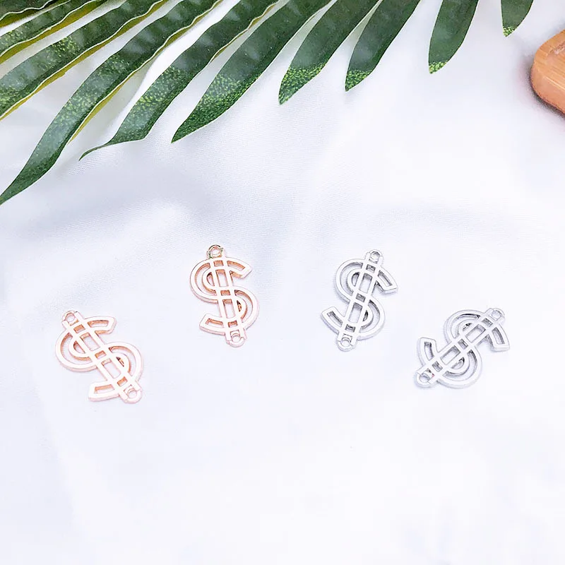 New 10pcs Fashion Charms Gift Alloy Dollar Sign Pendant Earring Necklace Jewelry Accessories DIY Electroplating Does Not Fade | Украшения и