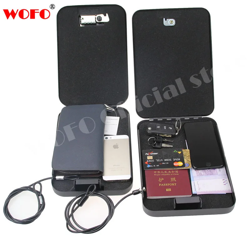 WOFO автомобильные сейфы пистолет наличные ювелирные изделия шкатулка Сейф