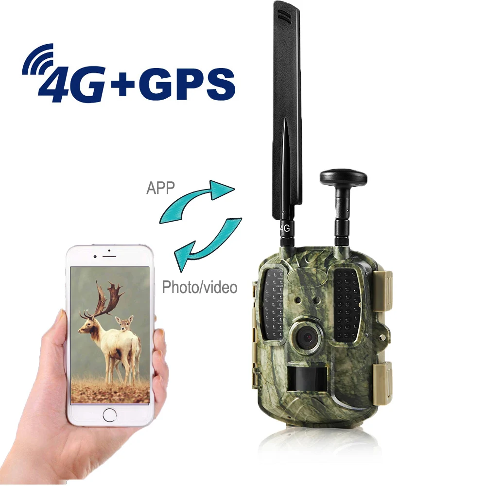 4G Охота Камера фото ловушки FDD LTE GPS дикий MMS электронной почты Отправьте видео