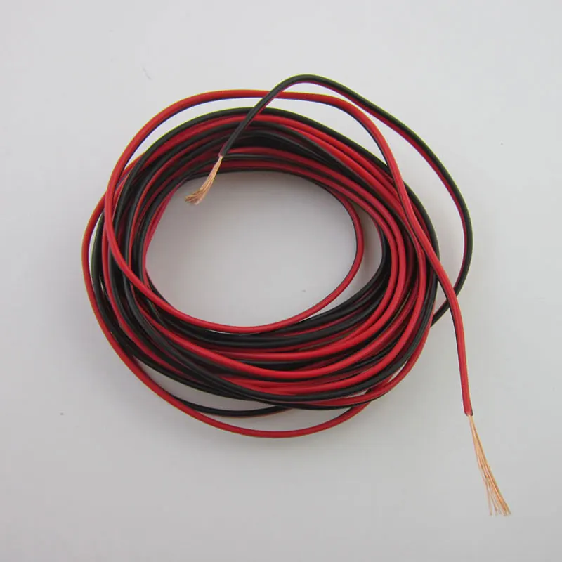 16 18 20 22AWG 2pin Электрический медный резиновый светодиодный провод кабель красный черный 2Pin изолированный Удлинительный шнур автомобильная аудио колонка, проводной кабель