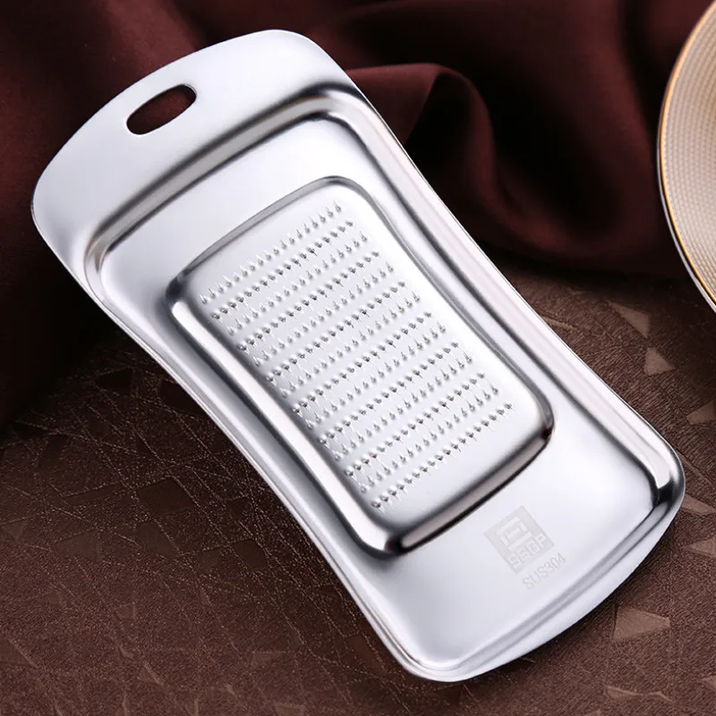 Высококачественная нержавеющая сталь 304 чеснок имбиря ручной терка для имбиря пластины