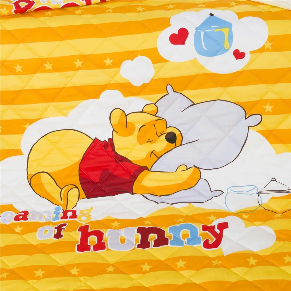 Offerte Design Unico Winnie The Pooh 3d Stampa Di Trasporto Trapunta Di Estate Cotone 100% Di Copertura A Strisce Coperta Beedspread Singolo Full Size A Due Letti Queen Del Capretto