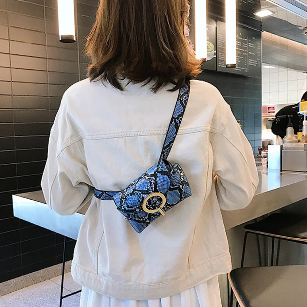 Поясная Сумка женская из искусственной кожи с принтом в виде змеи | Багаж и сумки