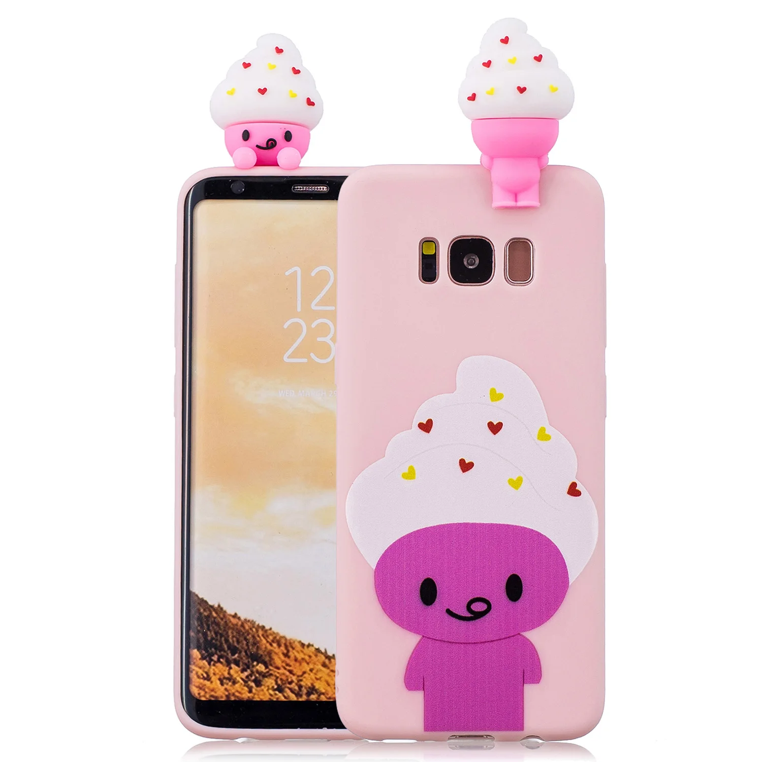 VRLucky милый мультфильм куклы Мягкие TPU чехол для телефона samsung S9 S8 плюс S7 S6 края