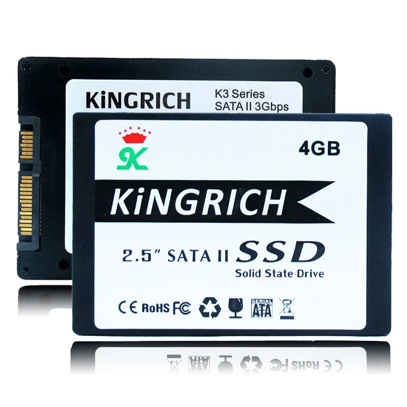 Kingrich 2.5 Дюймов SATA II SSD 4 ГБ MLC Флэш-Solid State Disk Для Портативного Компьютера