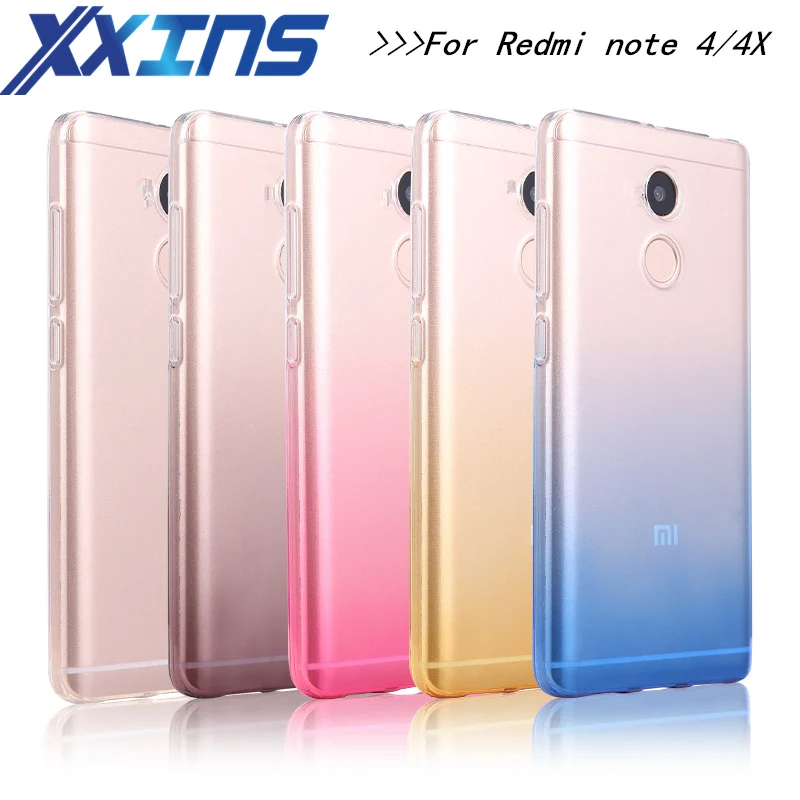 XXINS классический градиентный цвет ультра тонкий мягкий прозрачный ТПУ чехол для