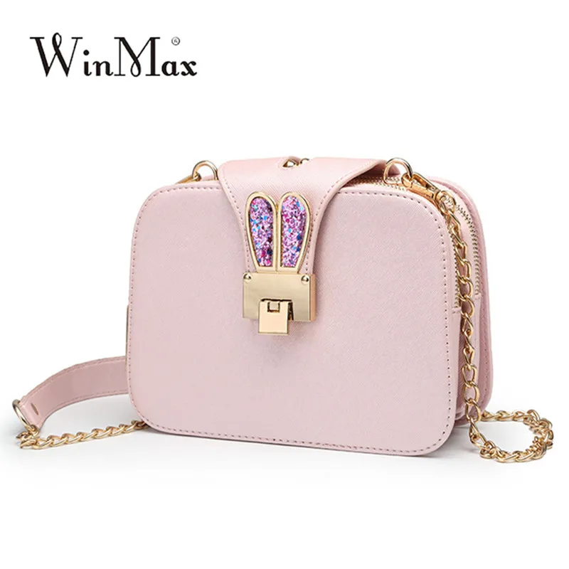 Женская сумка через плечо Winmax модная клатч с цепочкой и заячьими ушками 2019|fashion