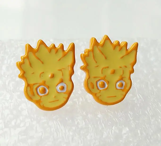 SE-033 Naruto Konan Sharingan Uzumaki модные Асимметричные маленькие серьги унисекс серьги-каффы серьги-кольца аниме - Окраска металла: SE-033