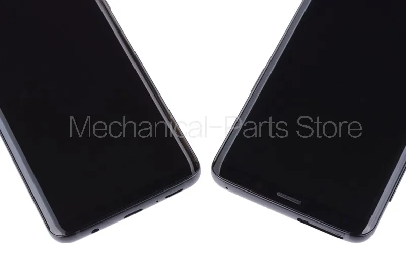 AMOLED Дисплей для SAMSUNG Galaxy S9+ Plus LCD в сборе с тачскрином на рамке черный Пурпурный синий