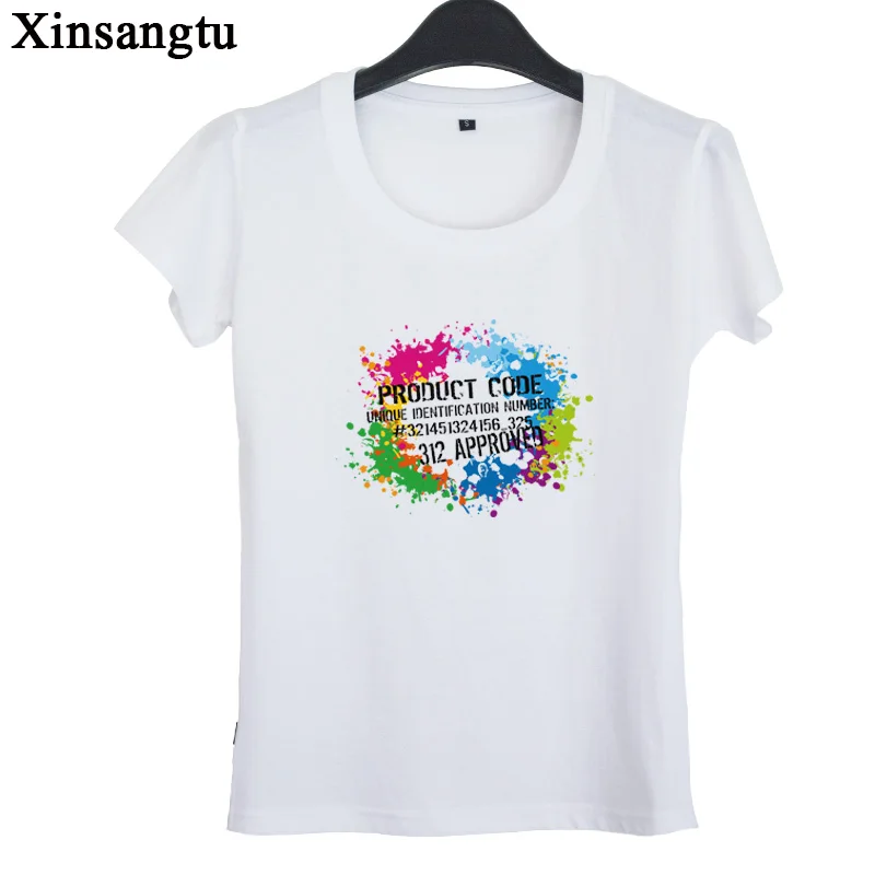 Xinsangtu новинка Женская версия Новинка акварель Футболки и майки летом 2017 | одежда