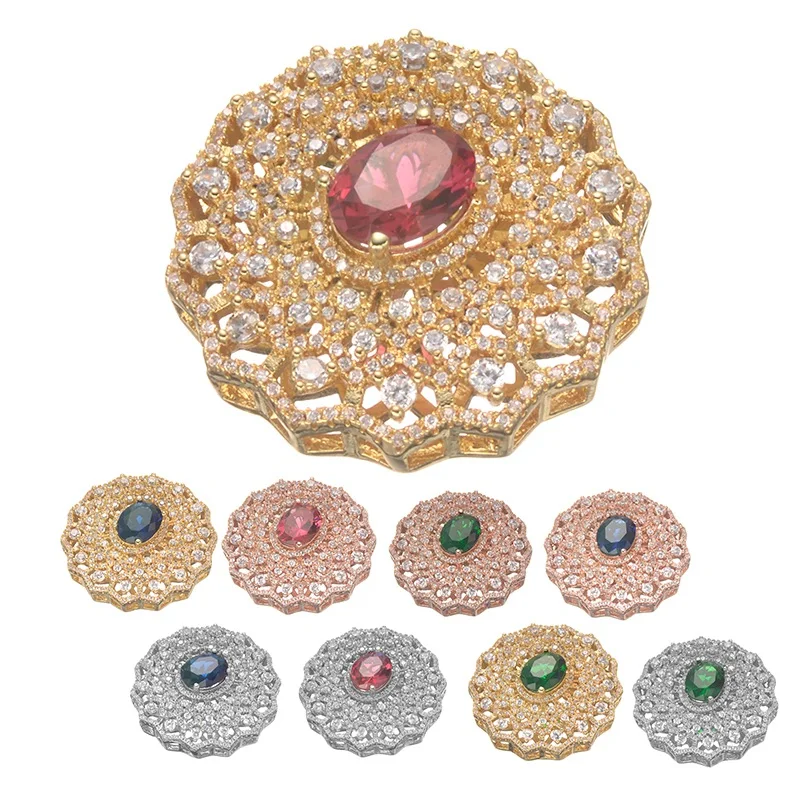 Высококачественные Медные металлические стразы с фианитом класса ААА Большие