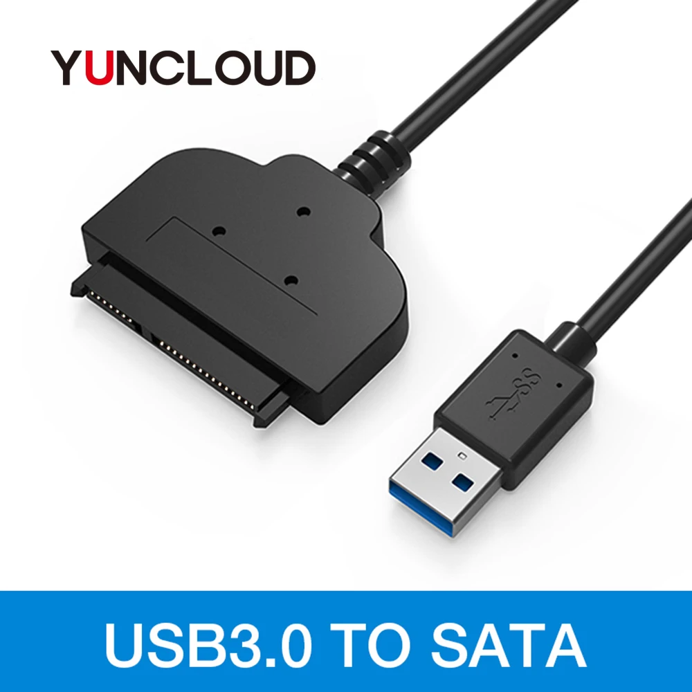 Адаптер YUNCLOUD USB к Sata кабель конвертер 22 pin серия ATA III 3 0 адаптеры для 2 5 &quotSATA HDD SSD