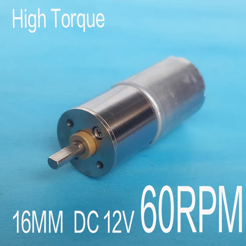 Новинка электродвигатель постоянного тока 12 В 60 об/мин с высоким крутящим