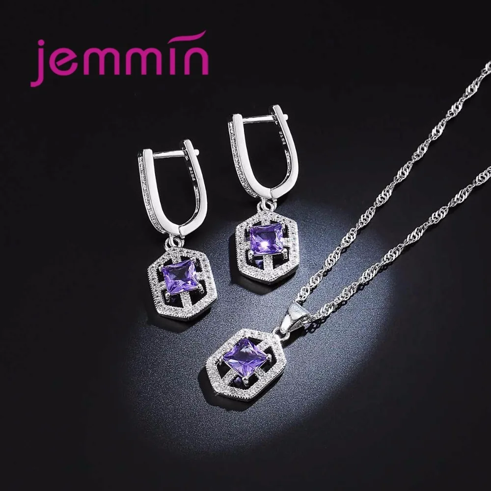 Женский комплект из колье и серёг серебра 925 пробы|jewelry sets|set brandset for women |