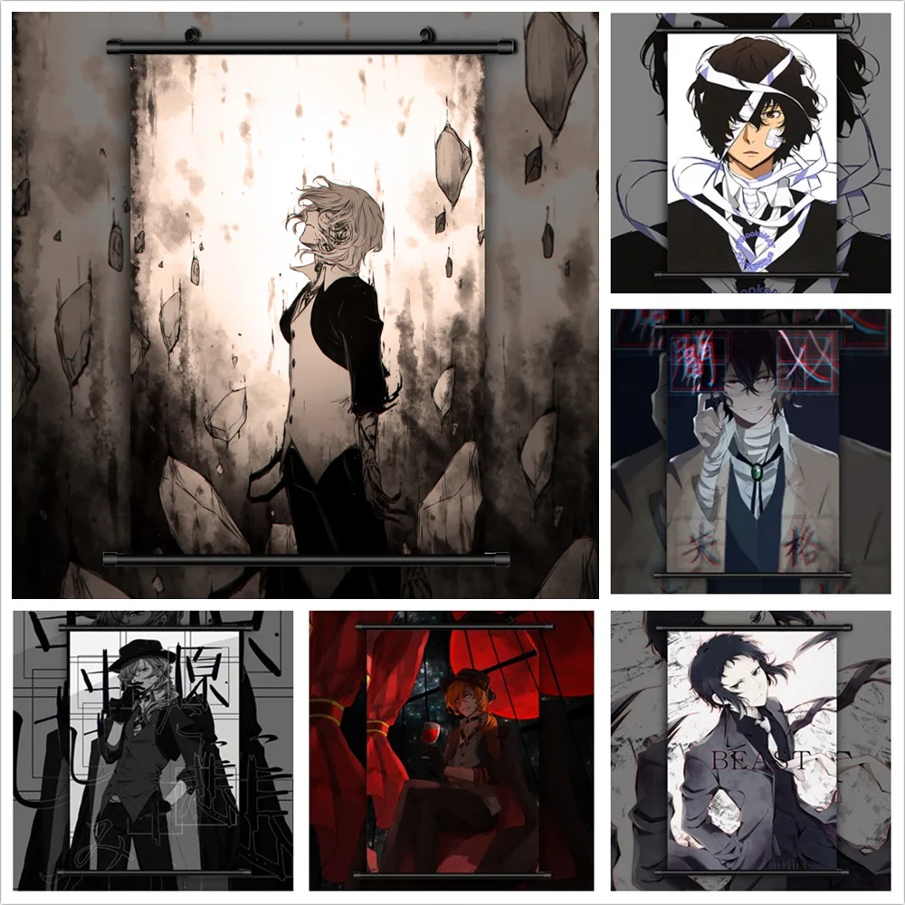 

Bungou Stray Dogs Single Dazai Chuuya Anime manga wall Poster Scroll A