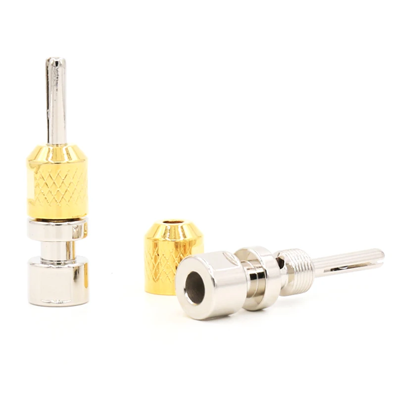 4 шт. банановые штекеры с родиевым покрытием|b connector|connector 4mmconnector banana |