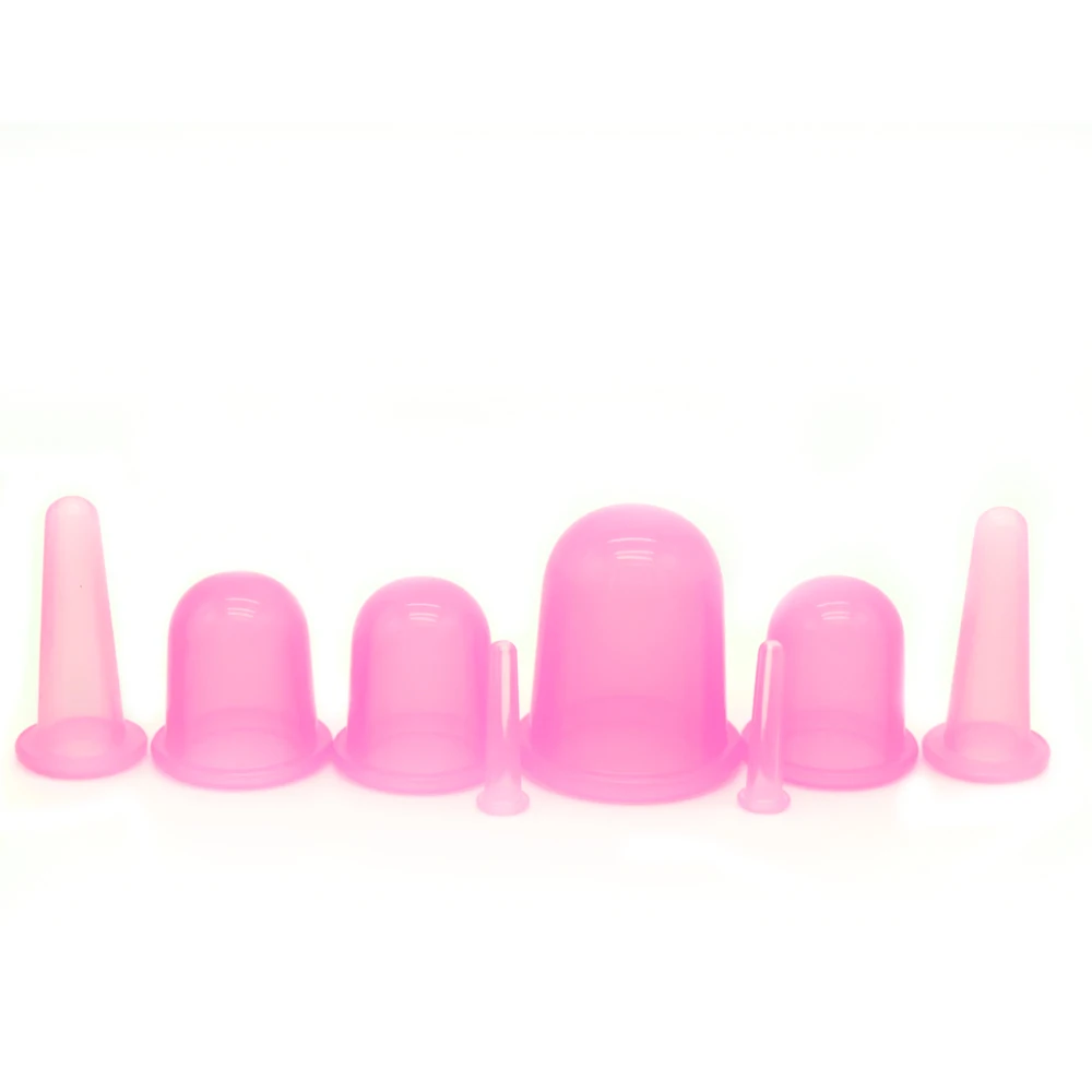 8 шт./лот новинка набор силиконовых чашек для всего тела вакуумные