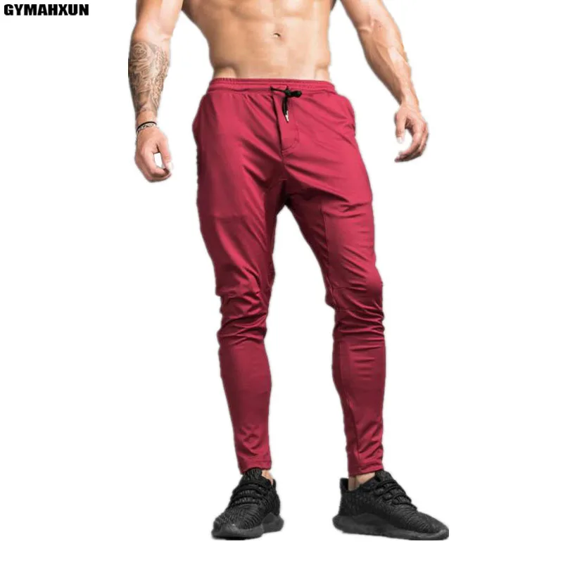 GYMAHXUN High Quality Brand Jogger Sweatpants Pants Men Fitness Bodybuilding long gyms slim fit mens Trousers Clothing | Мужская одежда