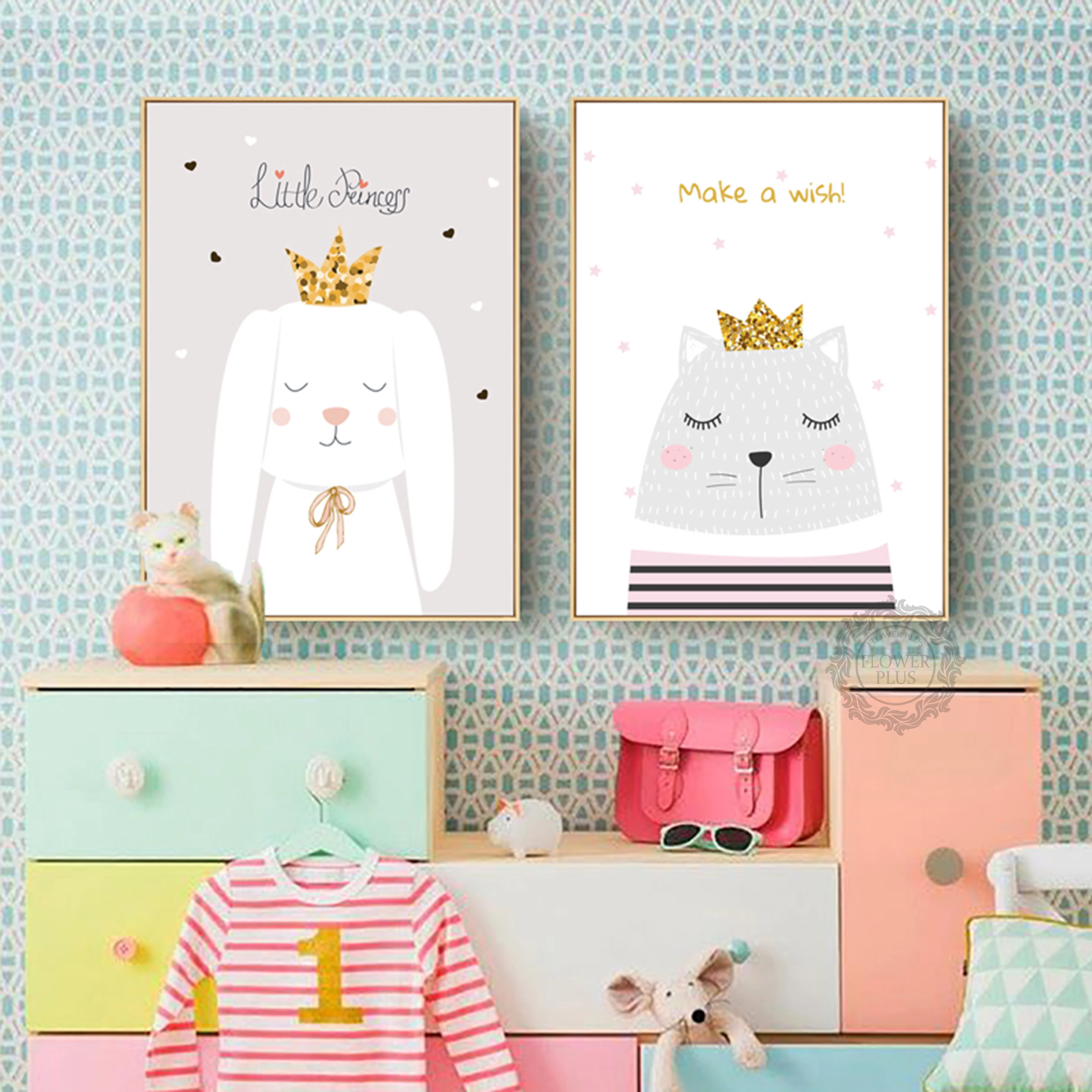 

Children'S Dream World Children Room Decoration Painting Swan Mural Bedroom Bedside Kindergarten Hanging Picture quadro cuadros