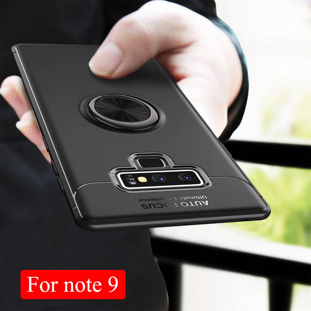 Чехол для телефона Samsung Galaxy Note 9 Магнитная автомобильная подставка мягкий