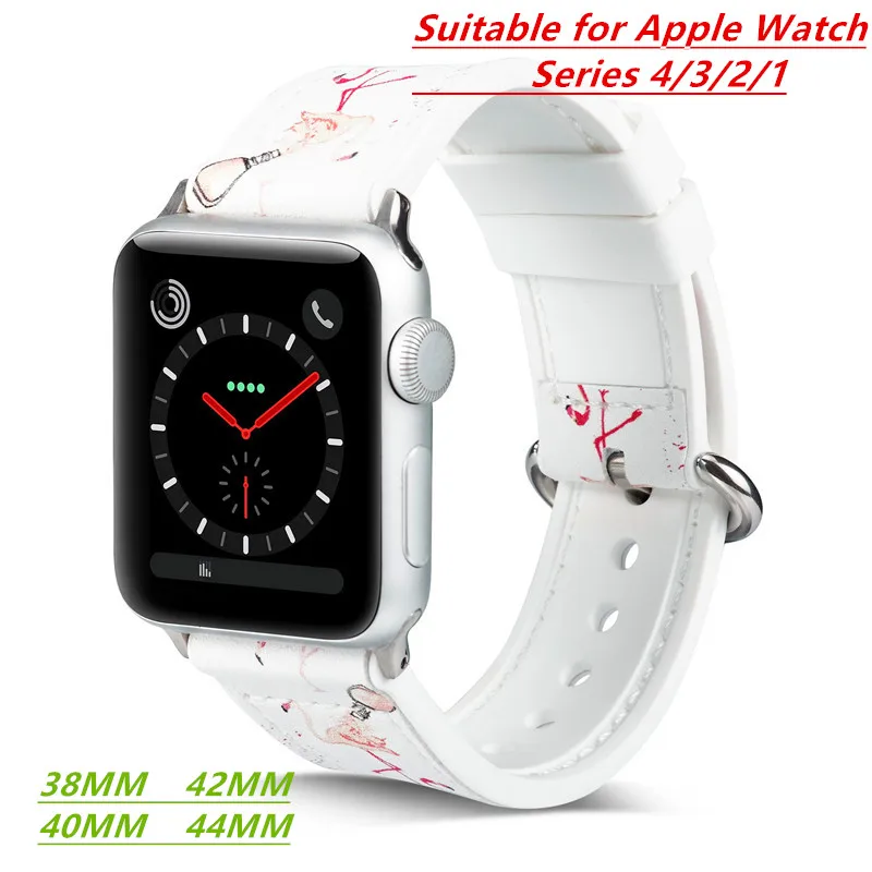 Силиконовый сменный ремешок для часов Apple Watch 4/2/1 браслета IWatch серии 44/42/40/38
