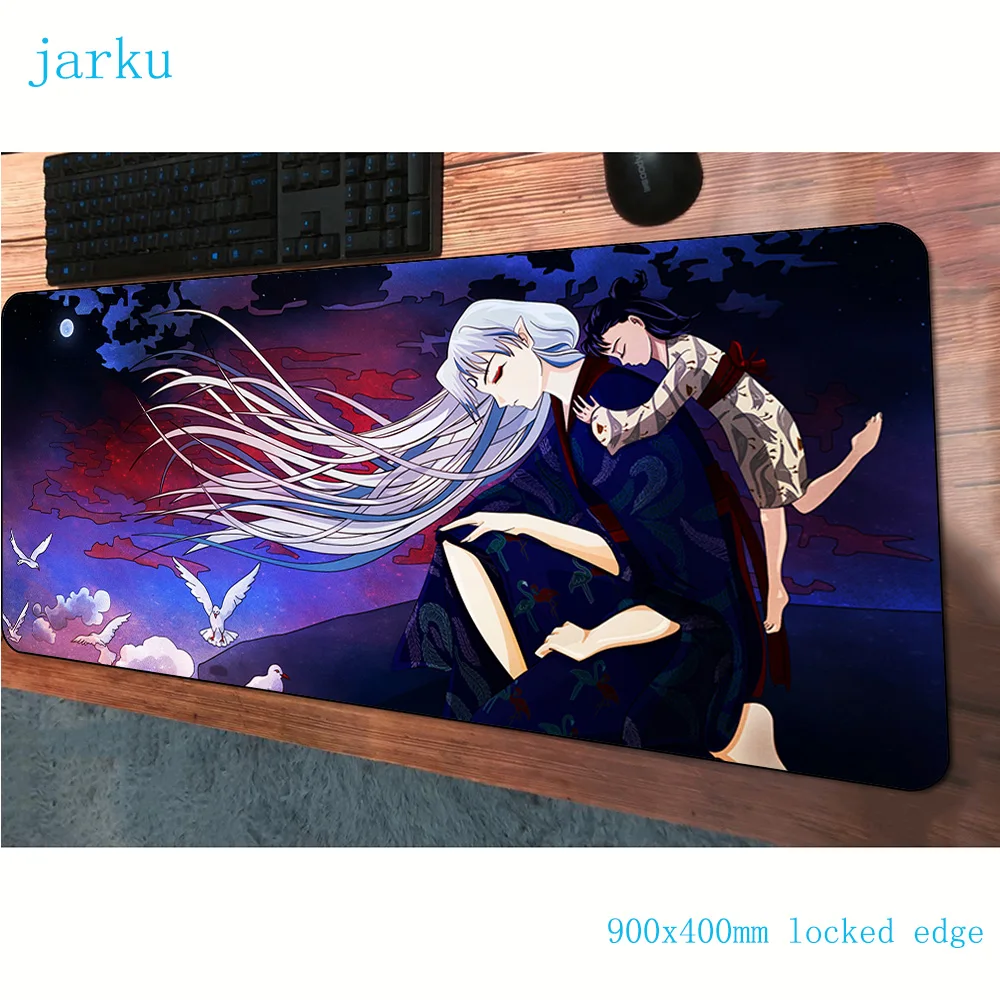 

inuyasha padmouse 900x400x3mm gaming mousepad game HD pattern mouse pad gamer computer desk Fashion mat notbook mousemat pc