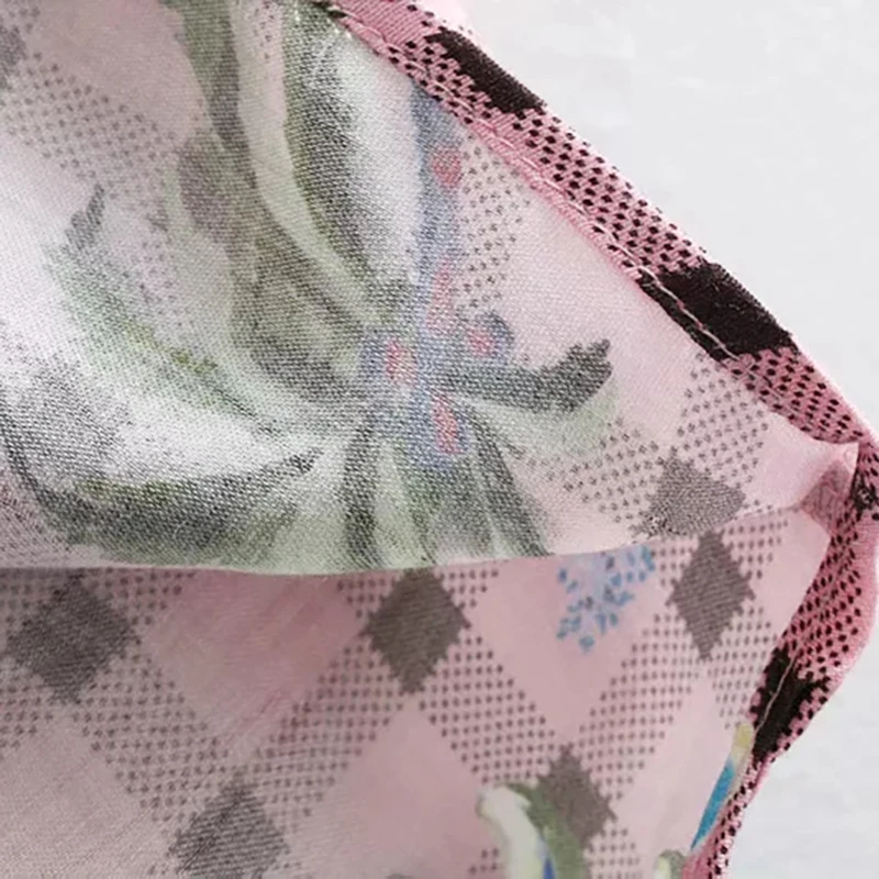 2019 Spring-Summer Chic Women Flower Print Long Dress Female Za Boho Plaid Spaghetti Strap Fashion Dresses vestidos de fiesta | Женская