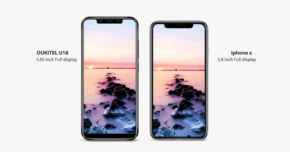 Oukitel U18 4G мобильный телефон 4 GB 64 Android 7 0 MTK6750T Octa Core 5 85 '✡:9 Notch топ полный Дисплей