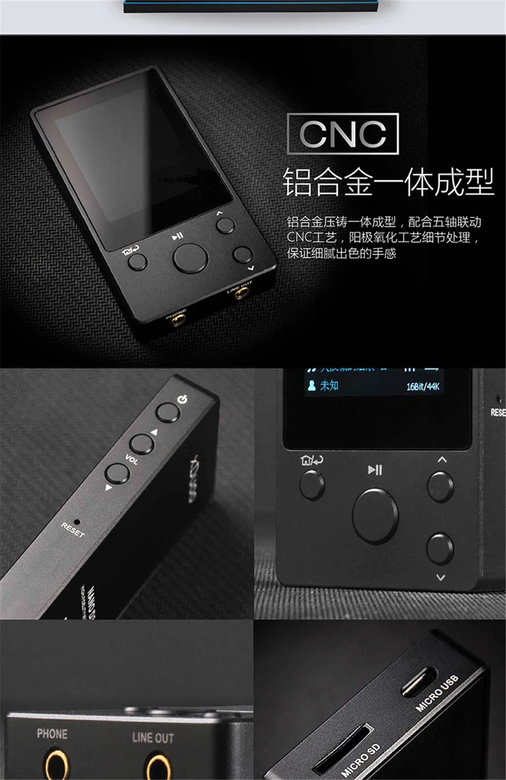 XDUOO D3 Профессиональная музыка без потерь MP3 HIFI музыкальный плеер встроенный 8 Гб с HD oled-экраном поддержка APE/FLAC/ALAC/WAV/WMA/OGG