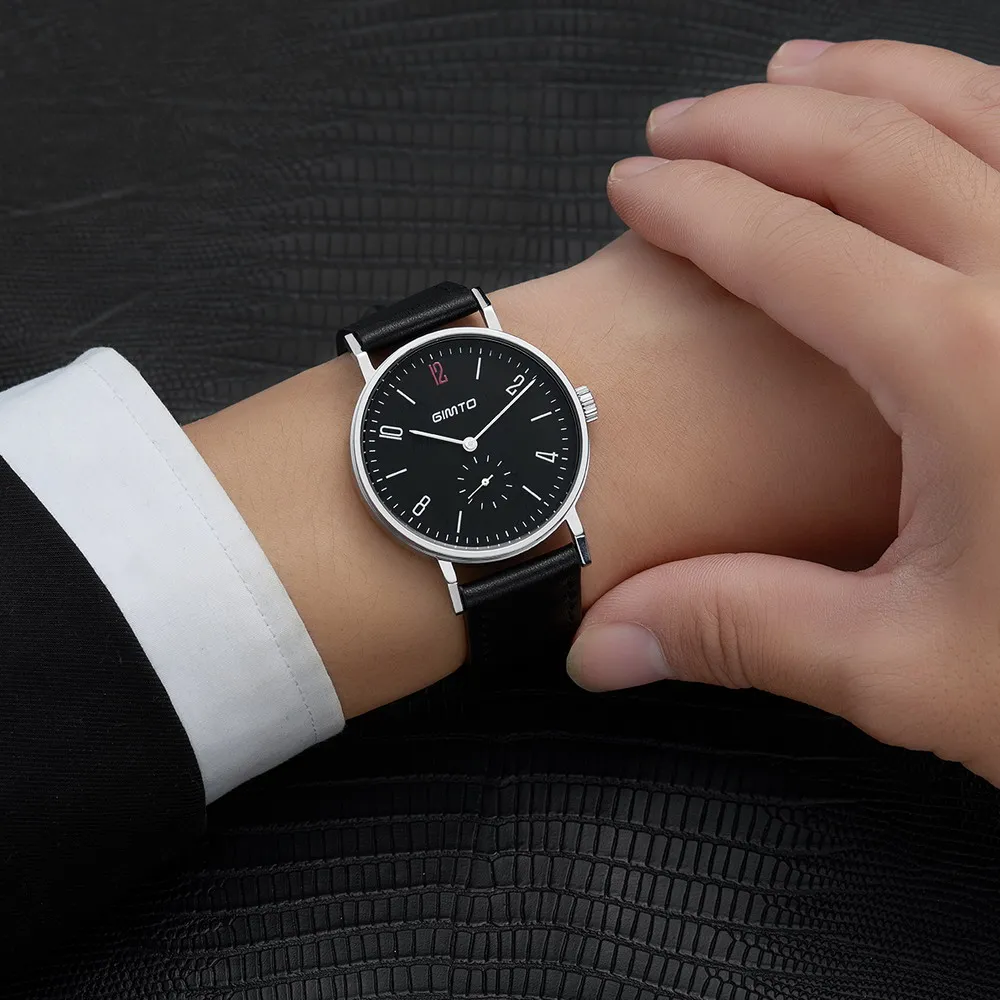 Для мужчин часы бизнес моды gimto известные бренды классический элегантный топ