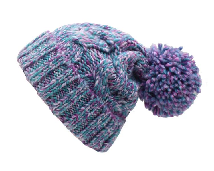 YOUBOME модная зимняя в стиле бини женские зимние шапки для женщин Skullies Beanies мешковатые теплые полосатые женские шапки вязаная шапка