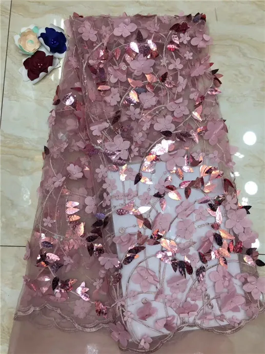 2019 Высококачественная французская Тюлевая кружевная ткань африканские блестки