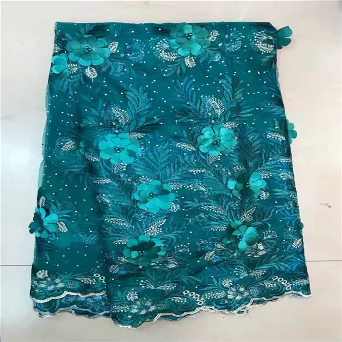 Новая африканская кружевная ткань 2018 вышитая нигерийская красный черный