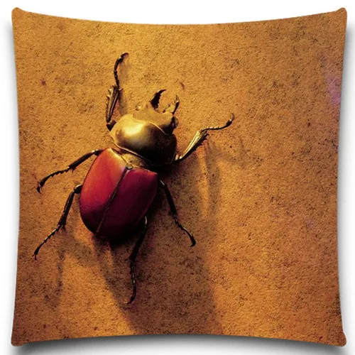Черный и красный жук животные черный муравей искусственная подушка чехол
