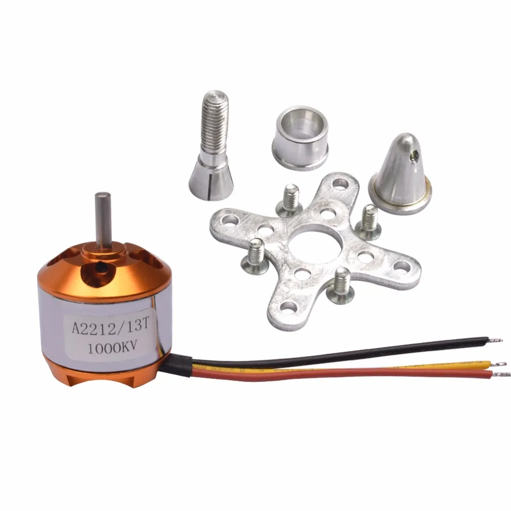 A2212 1000KV Бесколлекторный двигатель + F450 рамка золото Пуля разъем 30A ESC 1045 пропеллер