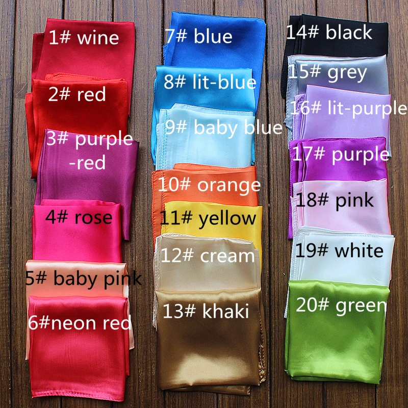 Шарф/шали/хиджаб/бандана для женщин, модный классический квадратный шелковистый полиэстерный шарф/шали с мягкой печатью, размером 60*60 см, 10 штук в упаковке.