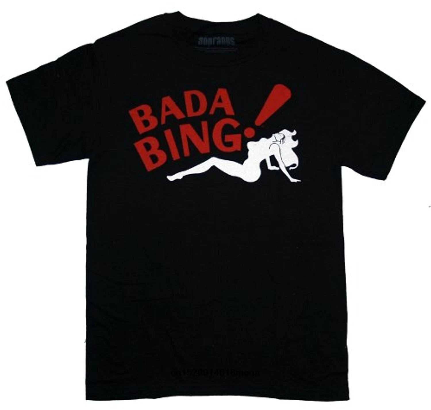 funny t shirts The Sopranos Bada Bing Adult Black Short Sleeve T-Shirt | Женская одежда