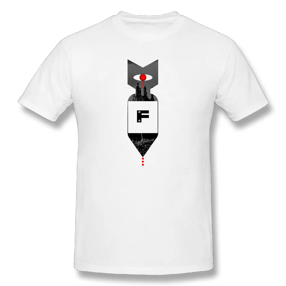 F бомба Огонь пистолет футболки футболка с короткими рукавами политических