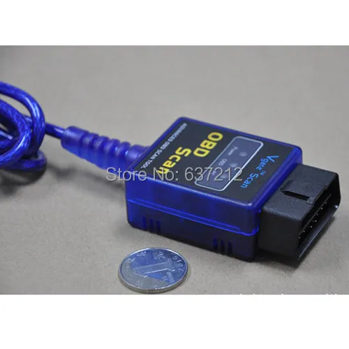Диагностический сканер 2019 Vgate ELM327 с USB на OBD работает OBD2 автомобилями OBDII