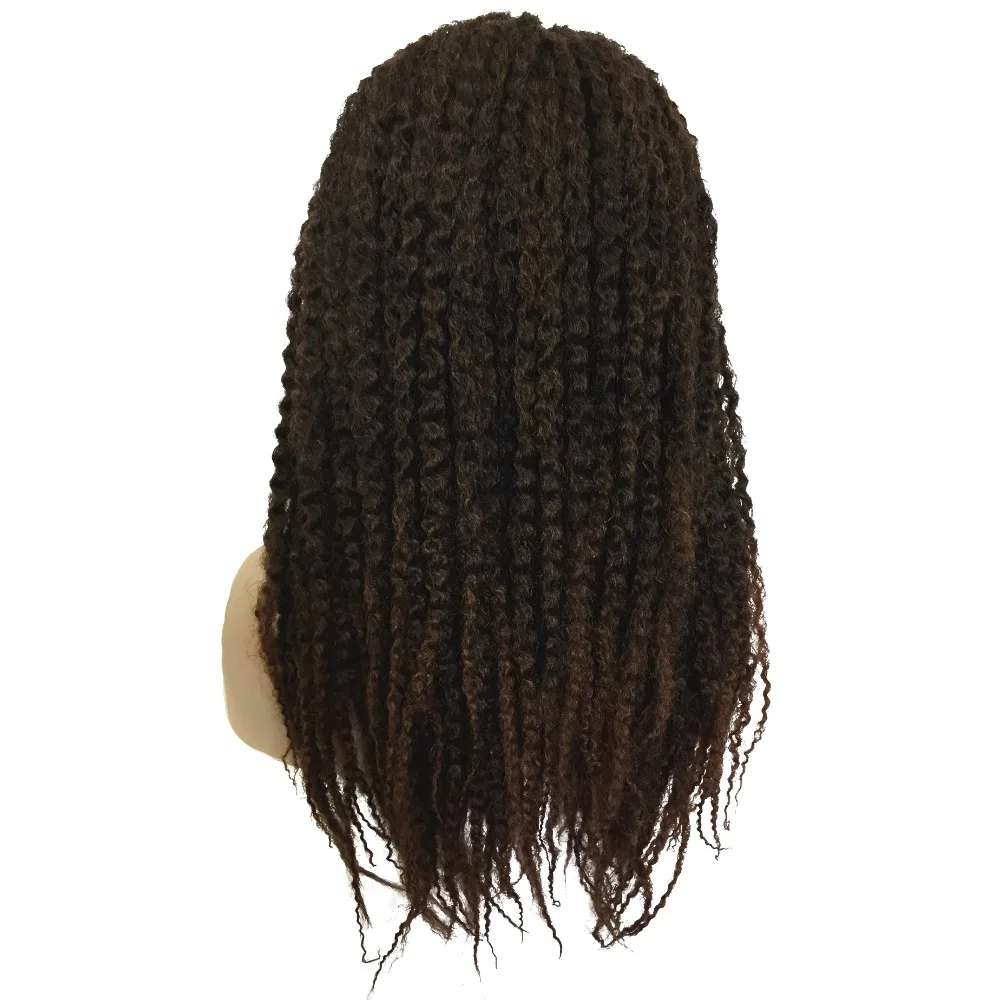 StrongBeauty дреды волосы черные/коричневые Омбре парики твист синтетические