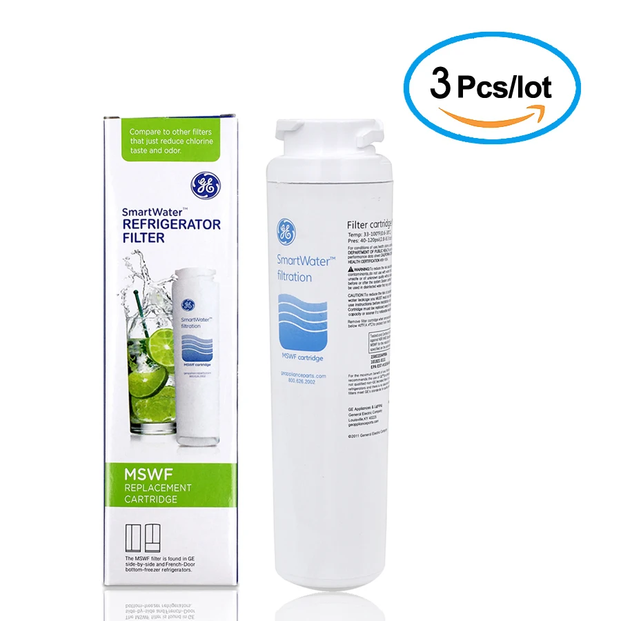 Water Filter Household Purifier Hydrofilter Mswf Refrigerator Water Filter Cartridge Replacement For Ge Mswf Filter 3 Pcs/lot